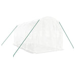 Greenhouse with Steel Frame White 8 m? 4x2x2 m