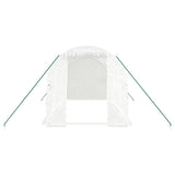 Greenhouse with Steel Frame White 8 m² 4x2x2 m - Top-Down View