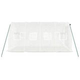 Greenhouse with Steel Frame White 8 m? 4x2x2 m