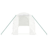 Greenhouse with Steel Frame White 12 m? 6x2x2 m