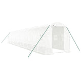 Greenhouse with Steel Frame White 24 m? 12x2x2 m