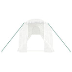 Greenhouse with Steel Frame White 28 m? 14x2x2 m