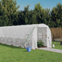 Greenhouse with Steel Frame White 28 m? 14x2x2 m