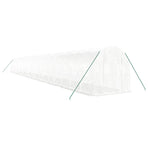 Greenhouse with Steel Frame White 40 m? 20x2x2 m