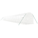 Greenhouse with Steel Frame White 40 m? 20x2x2 m