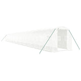 Greenhouse with Steel Frame White 44 m? 22x2x2 m