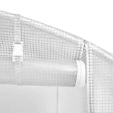 Greenhouse with Steel Frame White 44 m? 22x2x2 m