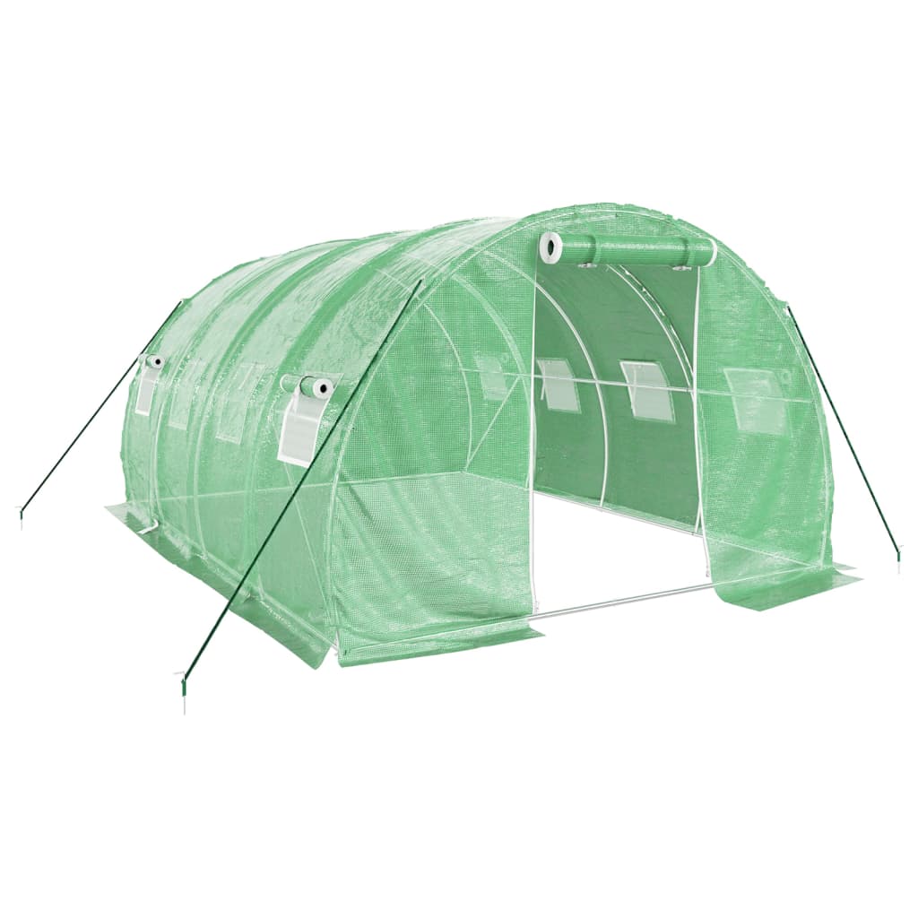 Greenhouse with Steel Frame Green 12 m? 4x3x2 m