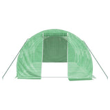 Greenhouse with Steel Frame Green 12 m? 4x3x2 m