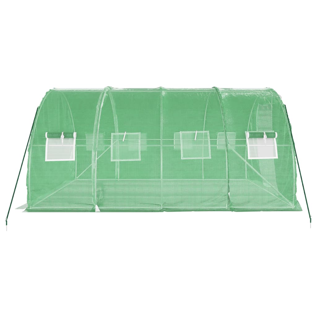 Greenhouse with Steel Frame Green 12 m? 4x3x2 m