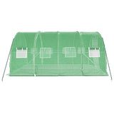 Greenhouse with Steel Frame Green 12 m? 4x3x2 m