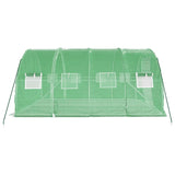 Greenhouse with Steel Frame Green 12 m² 4x3x2 m - 45-Degree Angle