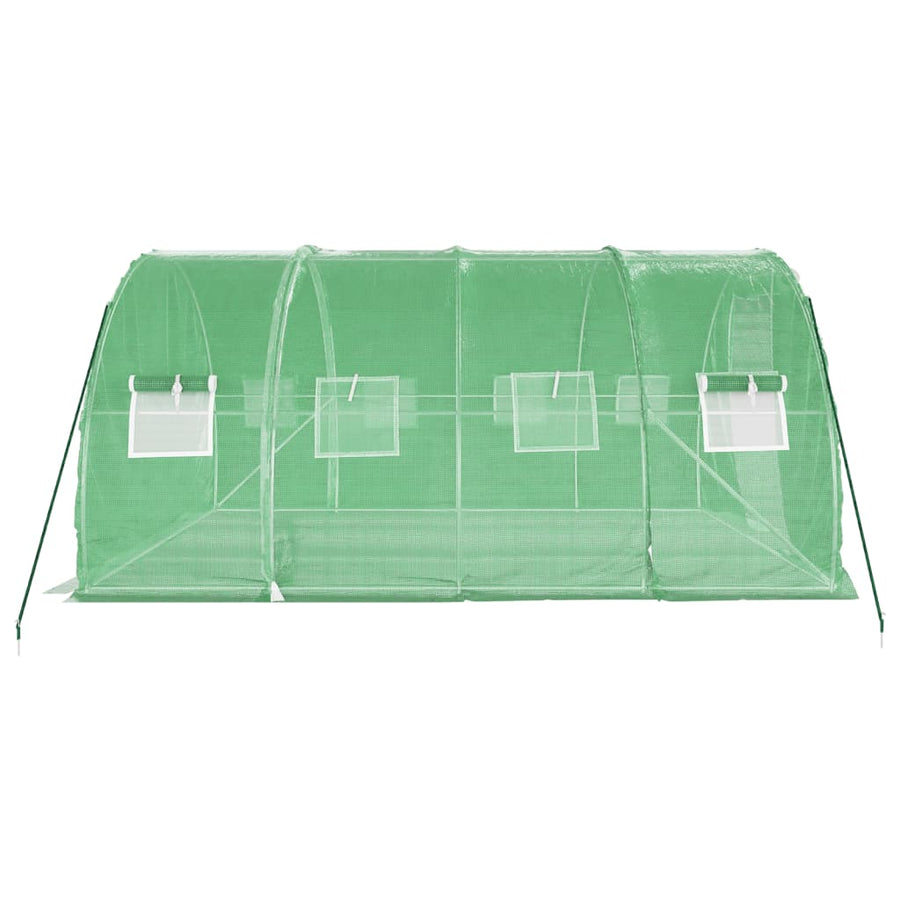 Greenhouse with Steel Frame Green 12 m? 4x3x2 m