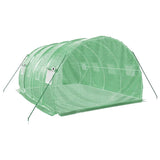 Greenhouse with Steel Frame Green 12 m² 4x3x2 m - Rear View