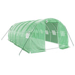 Greenhouse with Steel Frame Green 18 m? 6x3x2 m