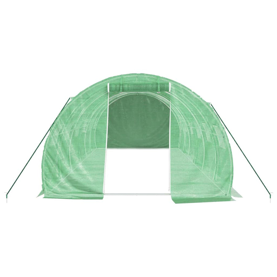 Greenhouse with Steel Frame Green 18 m? 6x3x2 m