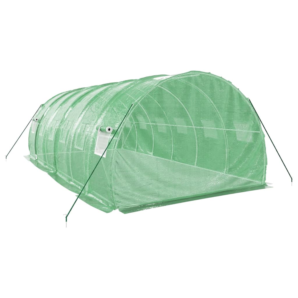 Greenhouse with Steel Frame Green 18 m? 6x3x2 m
