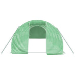 Greenhouse with Steel Frame Green 24 m? 8x3x2 m