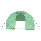 Greenhouse with Steel Frame Green 24 m² 8x3x2 m - Top-Down View