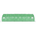 Greenhouse with Steel Frame Green 24 m? 8x3x2 m