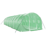 Greenhouse with Steel Frame Green 30 m? 10x3x2 m