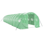 Greenhouse with Steel Frame Green 36 m? 12x3x2 m