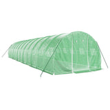 Greenhouse with Steel Frame Green 36 m? 12x3x2 m
