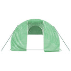 Greenhouse with Steel Frame Green 36 m? 12x3x2 m