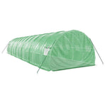 Greenhouse with Steel Frame Green 36 m? 12x3x2 m