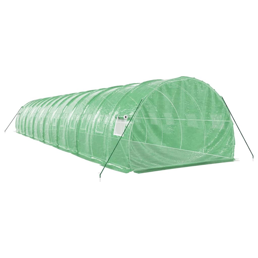 Greenhouse with Steel Frame Green 42 m? 14x3x2 m