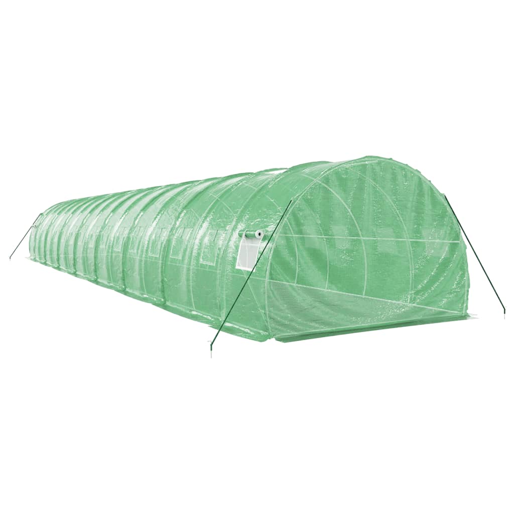 Greenhouse with Steel Frame Green 48 m? 16x3x2 m