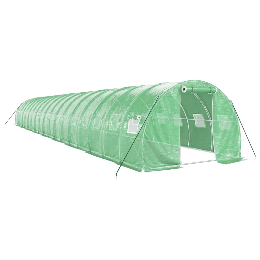 Greenhouse with Steel Frame Green 54 m? 18x3x2 m