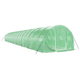 Greenhouse with Steel Frame Green 54 m² 18x3x2 m - Side View