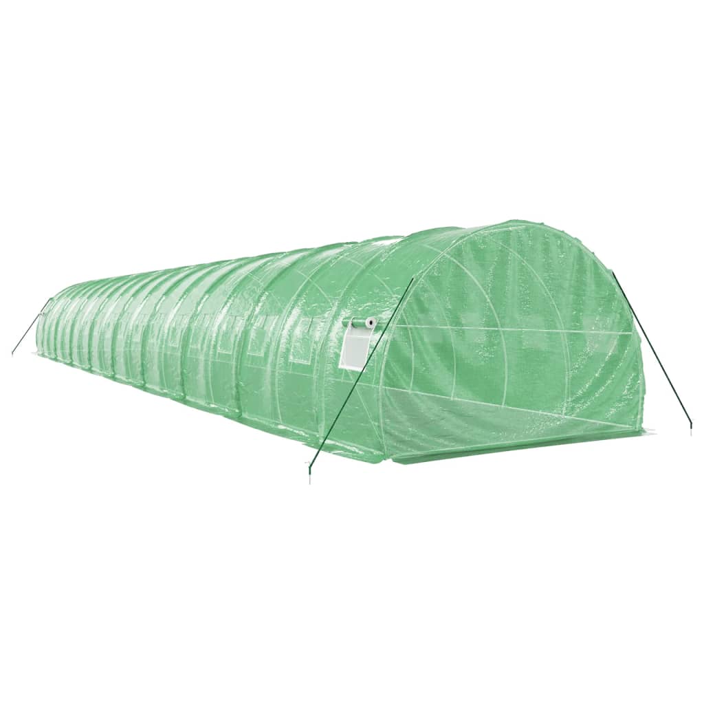 Greenhouse with Steel Frame Green 54 m? 18x3x2 m