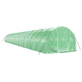 Greenhouse with Steel Frame Green 60 m² 20x3x2 m - Side View