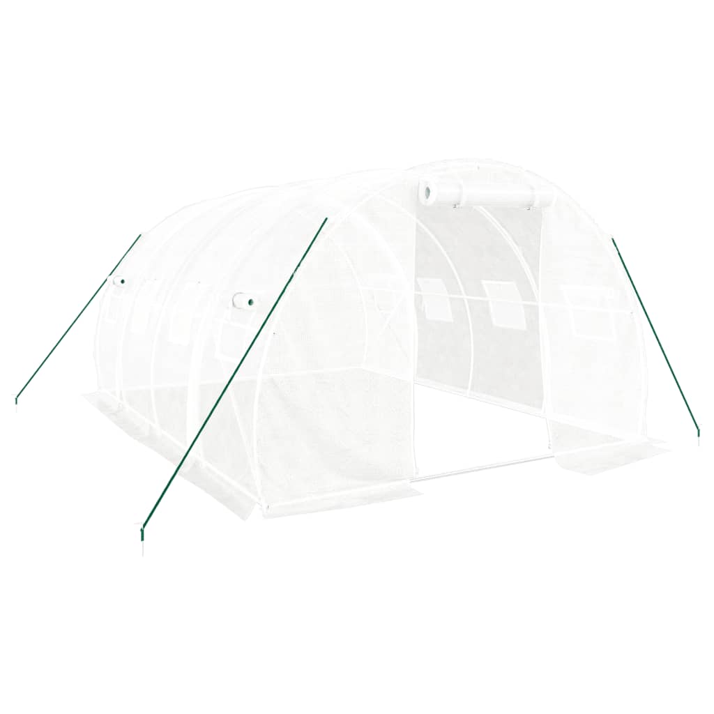Greenhouse with Steel Frame White 12 m? 4x3x2 m
