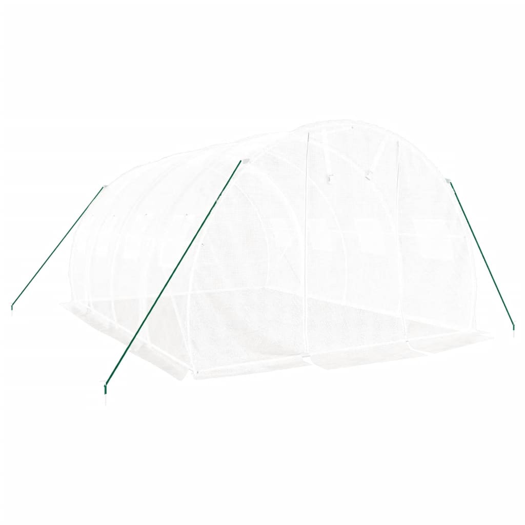 Greenhouse with Steel Frame White 12 m? 4x3x2 m