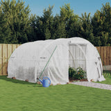 Greenhouse with Steel Frame White 12 m? 4x3x2 m