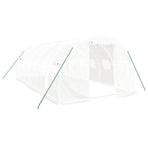 Greenhouse with Steel Frame White 18 m? 6x3x2 m