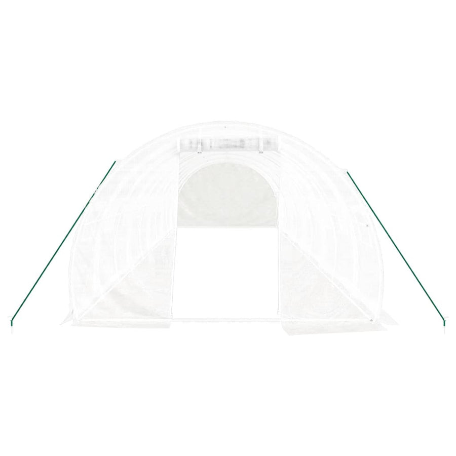 Greenhouse with Steel Frame White 30 m? 10x3x2 m