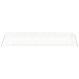 Greenhouse with Steel Frame White 30 m² 10x3x2 m - 45-Degree Angle
