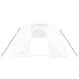 Greenhouse with Steel Frame White 42 m² 14x3x2 m - Top-Down View