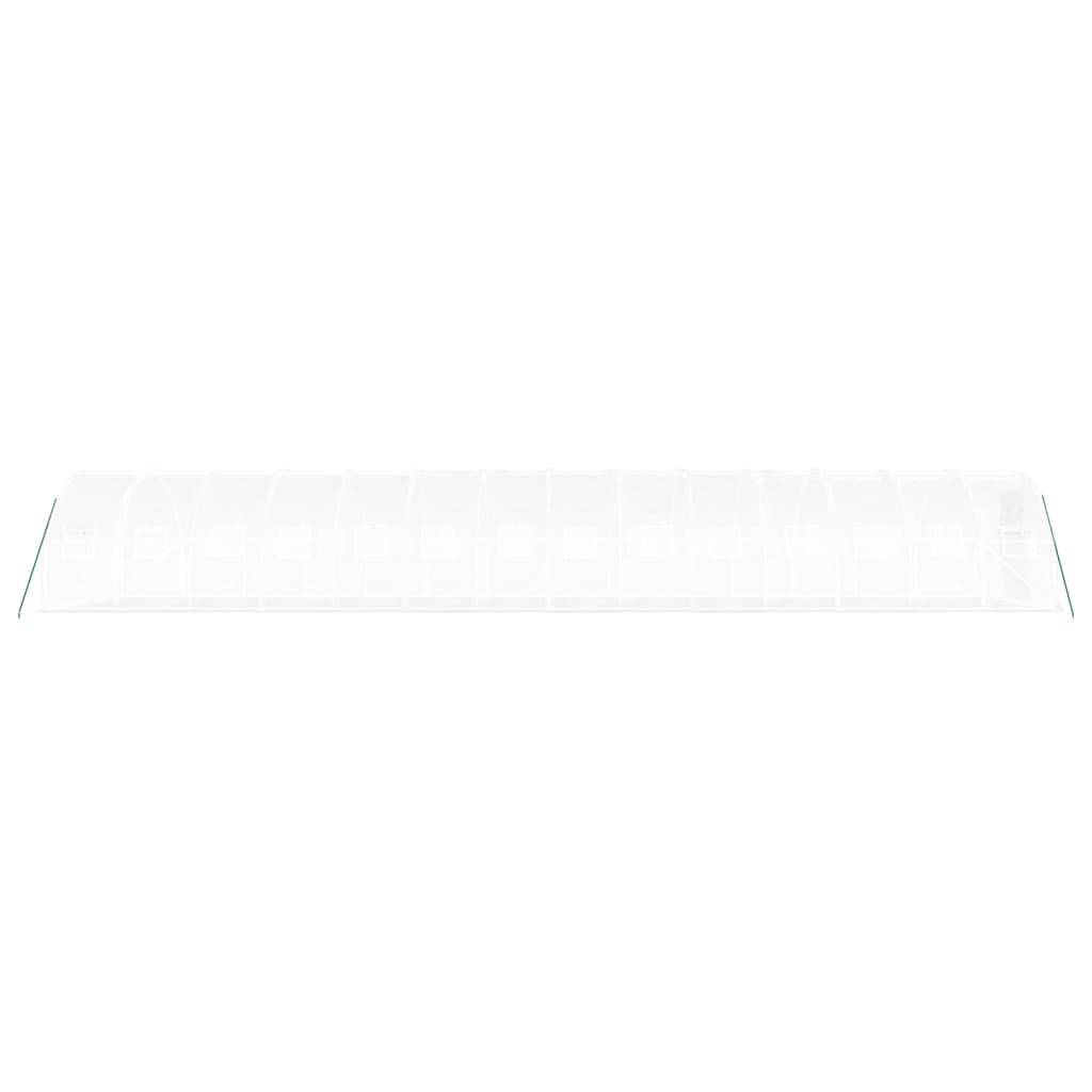 Greenhouse with Steel Frame White 42 m? 14x3x2 m