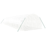 Greenhouse with Steel Frame White 42 m² 14x3x2 m - Rear View