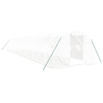 Greenhouse with Steel Frame White 48 m? 16x3x2 m