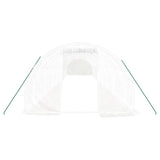 Greenhouse with Steel Frame White 48 m? 16x3x2 m