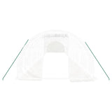 Greenhouse with Steel Frame White 48 m² 16x3x2 m - Top-Down View