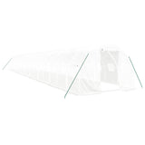 Greenhouse with Steel Frame White 54 m? 18x3x2 m