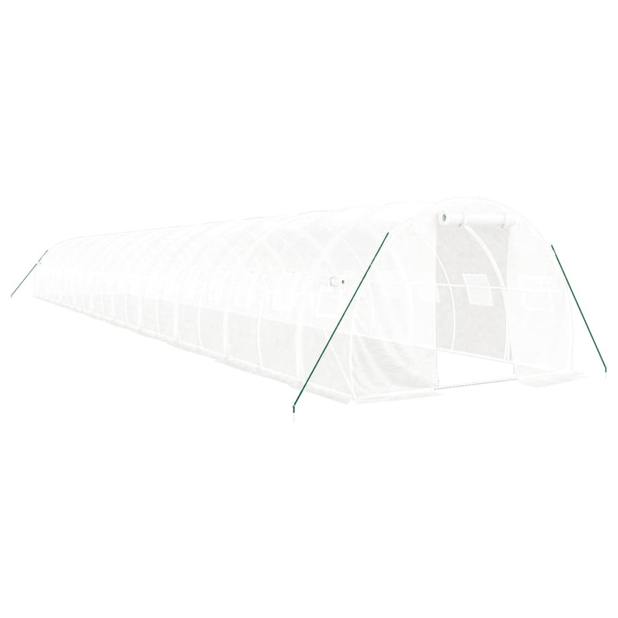 Greenhouse with Steel Frame White 60 m? 20x3x2 m