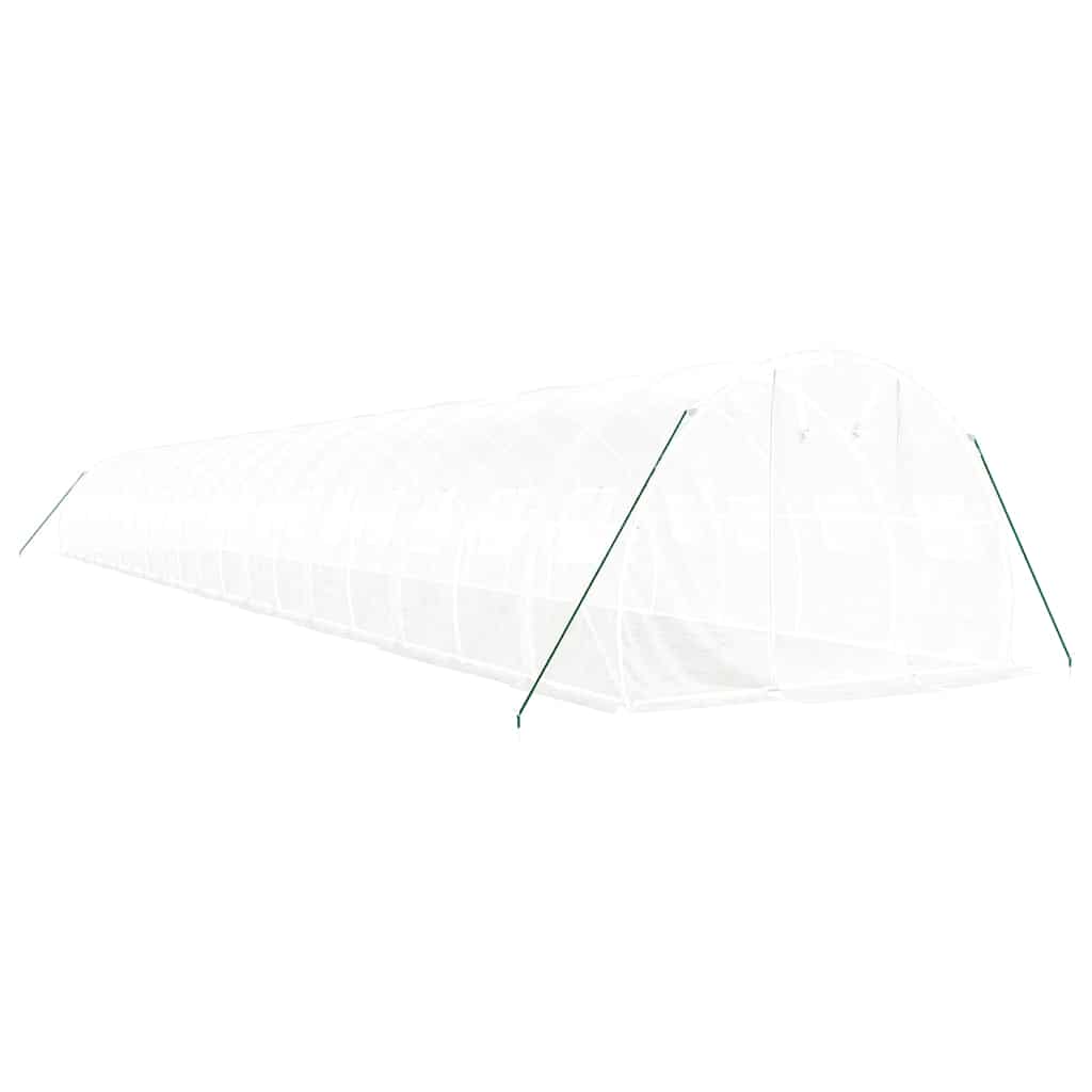 Greenhouse with Steel Frame White 60 m? 20x3x2 m